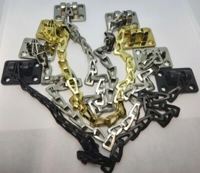 15" ADJUSTABLE steel Chain support transom window solid brass bracket door stay - Image 1 of 4