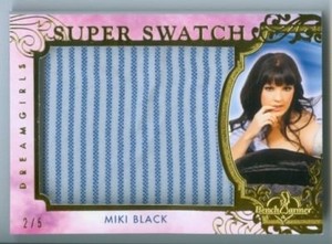 MIKI BLACK "SUPER SWATCH CARD #2/5" BENCHWARMER DREAMGIRLS 2018 UPDATE