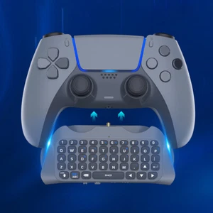 Gaming Handle Keyboard BT 3.0 3.5mm Wireless Controller Chat Pad for PS5 Gamepad - Picture 1 of 8