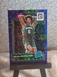 2022-23 Donruss Optic MarJon Beauchamp Rated Rookie Fast Break Viola Prizm /99 - Foto 1 di 3
