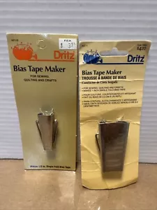 Fritz Bias Tape Maker 1/2” & 1” Single Fold Vintage - Picture 1 of 2