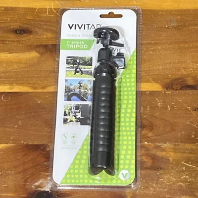 Camera Tripod Vivitar 7 Inch Spider  Black - Image 1 of 4