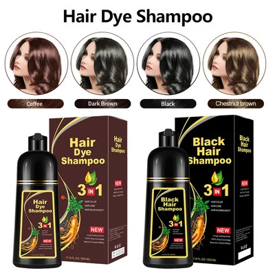 MEIDU 500ml Hair Dye Shampoo Instant Color Dye Plant Essences Smooth Texture Fast Ship