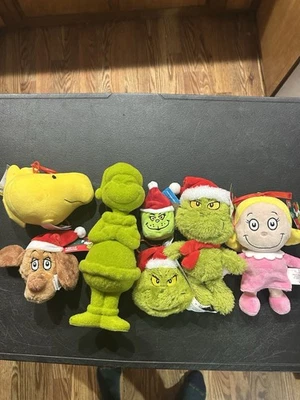Lot Of New  6 Grinch  Characters And One If Snoopys Woodstock! New! - Image 1 of 4