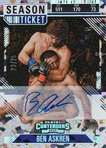 Ben Askren #51 Season Ticket Cracked Ice Autograph 2025 Panini Contenders /25 - Picture 1 of 2