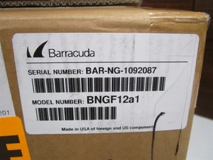BARRACUDA BNGF12a1 Networks Cloudgen Firewall F12 Bundle NEW OB - Picture 1 of 5
