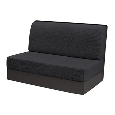  Fundas de cojín RV Dinette, 1 funda de banco elástica y 1 cubierta de respaldo negra Foto 1 de 4