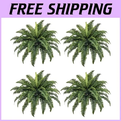 Helechos artificiales realistas - plantas de jardín al aire libre Foto 1 de 4