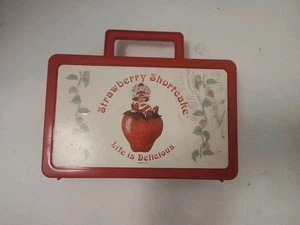 Fiambrera de plástico Strawberry Shortcake de colección rara - Imagen 1 de 7