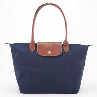 Longchamp Le Pliage Tote Shoulder Bag Recycled canvas Navy blue  L size - Image 1 of 4