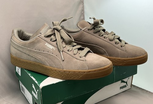 Sneakers uomo Puma scamosciate classiche plus taglia 6 grigio