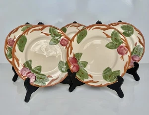 Franciscan Apple Dessert Plates Set of 5 Handpainted Earthenware England 8” - Picture 1 of 22