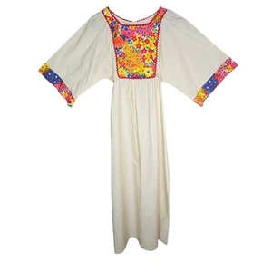Deadstock Vintage 60s Great Entertainers Sears Floral Boho Hippie Tunic Dress - Picture 1 of 6