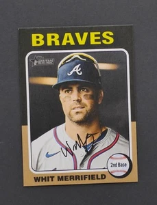 2024 Topps Heritage High # WHIT MERRIFIELD Mini SP #597 Atlanta Braves - Picture 1 of 2