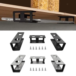 3 x Supports pour Ordinateur Portable Sous Table, Ensemble de Support, Organisateur de Rangement, - Photo 1/14