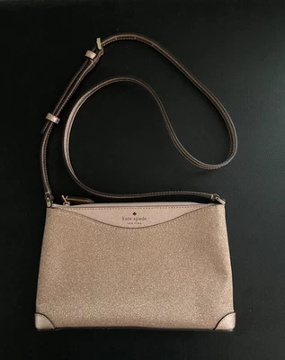 Kate Spade New York Rose Gold K4624 Size Small Sparkle Crossbody Holiday Purse - Image 1 of 4