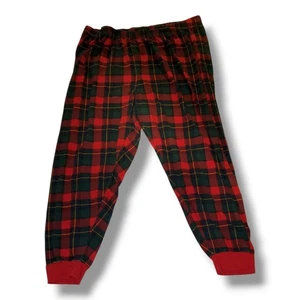 Pyjamahose Herren PJ Place XXXL rot & grün kariert Baumwolle - Bild 1 von 7