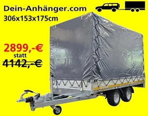 Eduard 306x153xm Plane 2000KG NEU nicht gebraucht Hochlader 56cm Ladehöhe - Bild 1 von 10