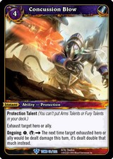 WOW WARCRAFT TCG TOMB OF THE FORGOTTEN : CONCUSSION BLOW X 4