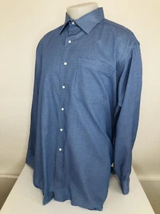 GITMAN BROS. - Geometric Pattern Big & Tall Mens 18/35 Shirt - EXCELLENT - Picture 1 of 5
