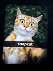 SNAPCAT Funny Tabby Cat Selfie Cellphone Picture Cat lover T Shirt Size XL