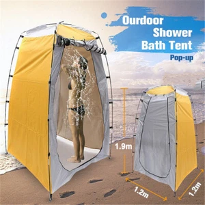Pop Up Shower Tent Outdoor Camp Tent Privacy Shower Toilet Changing Hiking - Picture 1 of 17