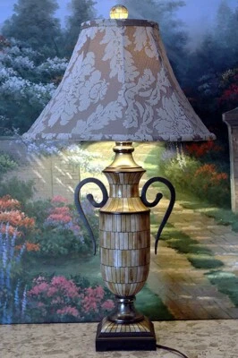 Quality Uttermost Ceramic Table Lamp with Shade 32" x 19" - Image 1 of 4