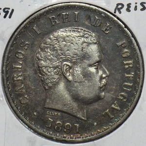 Portugal 1891 500 Reis 297192 combine shipping - Picture 1 of 2