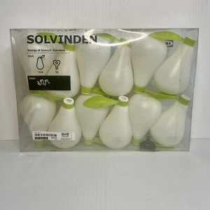 IKEA Solvinden Pear Shape String Light Covers 12 Pack White Green New Sealed - Picture 1 of 5