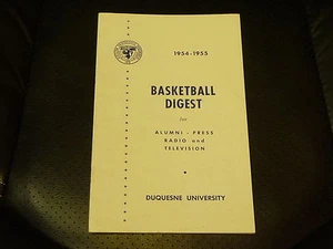 1954 1955 DUQUESNE UNIVERSITY COLLEGE BASKETBALL MEDIA GUIDE EX - Photo 1 sur 1