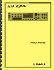 E-MU ESI 2000 Digital Sampler OWNER'S MANUAL