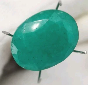 Oval Cut Natural Green Emerald 6.45  cts Loose Gemstone AG270 - Picture 1 of 7