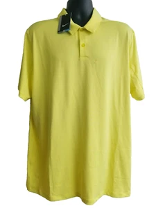 Nike Yellow and White Standard Fit Golf Dri Fit Size XL 850691 - 385 Polo Shirt - Picture 1 of 8