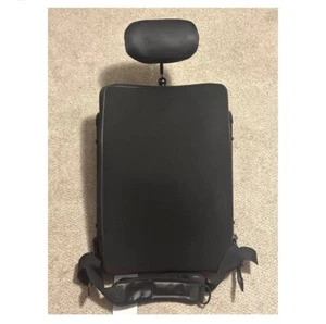 Quickie Jay S.P.O. Memory Foam Seat Back Cushion w/ Headrest, Push Handles,Strap - Picture 1 of 5