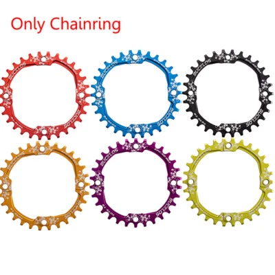 BUCKLOS 104BCD Bike Chain Ring Narrow Wide Round Oval 30-42T Mountain Chainrings - Image 1 of 4