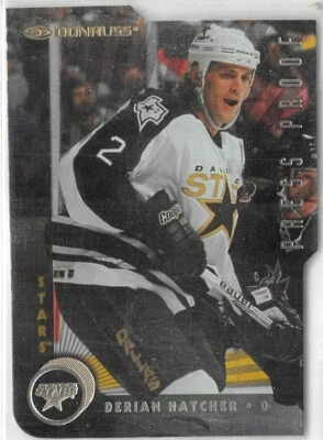 1997-98 Donruss Press Proofs Gold #168 Derian Hatcher 1 of 500 - Image 1 of 3