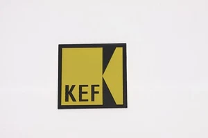 Als Ersatz KEF Logo Abzeichen Aluminium 45 mm (1,75") quadratisch einzeln - Bild 1 von 3