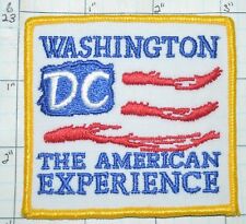 WASHINGTON DC THE AMERICAN EXPERIENCE SOUVENIR PATCH