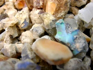 Opal Welo Ethiopia mixed grade mine rough 4-20 MM 1/8 pound lots - Picture 1 of 6