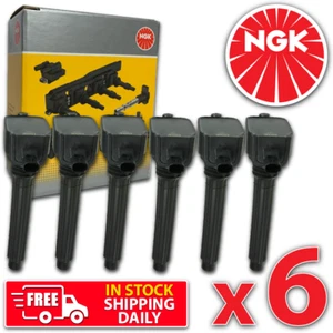 6 x Genuine NGK Ignition Coil Jeep Grand Cherokee Wrangler V6 3.2 3.6 L EHB ERB - Picture 1 of 2