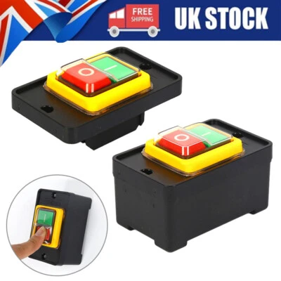 Motor Push Button Drill Switch Machine WaterProof ON/OFF for 10A 380V KAO-10KH - Image 1 of 4