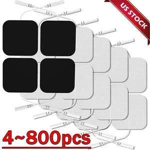 40 TENS Electrode Pads EMS Replacement Unit 7000 3000 2x2 Muscle Stimulator BULK - Picture 1 of 16