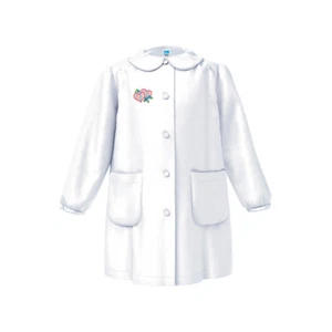 Grembiule Asilo Bambina con bottoni e ricamo 33GR4033 SIGGI - Foto 1 di 5