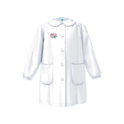 Grembiule Asilo Bambina con bottoni e ricamo 33GR4033 SIGGI - Immagine 1 di 3