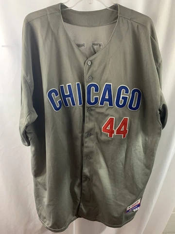 Chicago Cubs Anthony Rizzo Jersey Gray Away Road Majestic Authentic 56 Cover