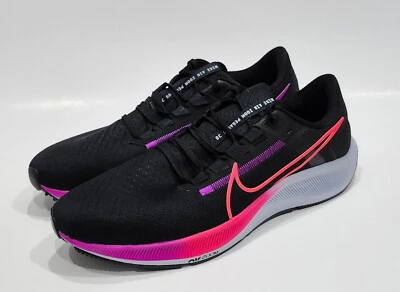 Nike Air Zoom Pegasus 38 Negro Flash Carmesí Tenis CW7356-011 Para Hombres Talla 7 EE. UU. Foto 1 de 4