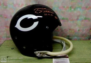 MIKE DITKA SIGNED CUSTOM T/B CHICAGO BEARS 1 BAR "TK" HELMET HOF88 JSA - Picture 1 of 3