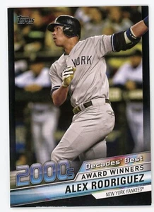 2020 Topps Alex Rodriguez Decades Best Black #DB84 #/299 Yankees - Picture 1 of 1