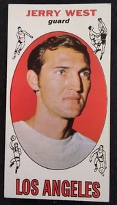 Jerry West NBA Sports Card 1969-70 Topps #90 LA Lakers Logo Hall of Famer - Foto 1 di 10