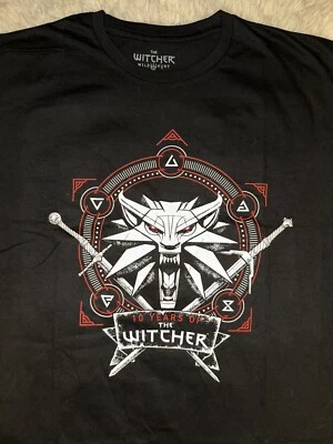NEW Official The Witcher Wild Hunt III 3 - 10 Year Anniversary T-Shirt, Size M - Image 1 of 4